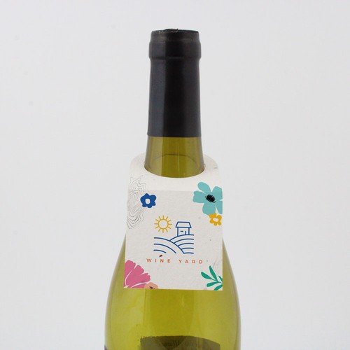 Collerette bouteille papier graines