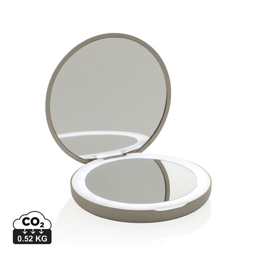 XD Collection - Miroir de maquillage à LED en plastique recyclé RCS Lumora