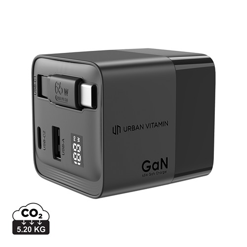 Urban Vitamin - Chargeur 65W GaN avec câble Urban Vitamin Mendocino