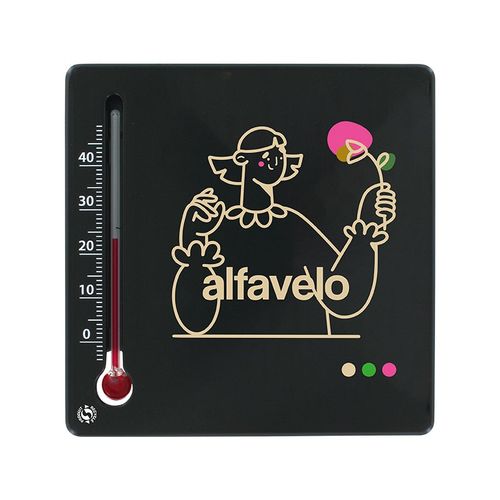 PI Design - THERMOMETRE CARRE EN MATIERE RECYCLEE