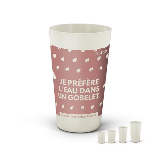 PI Design - GOBELET REUTILISABLE EN BIOCOMPOSITE 60 cl RAS BORD