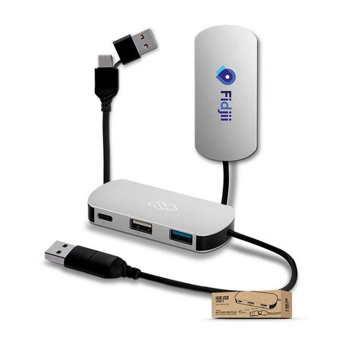 PI Design - HUB MULTIPORTS EN ALUMINIUM RECYCLE