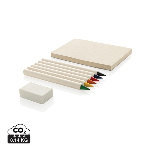 XD Collection - Set de 6 crayons de couleur avec carnet GRS Infinity Micki