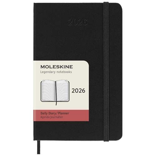 Moleskine - Agenda de poche quotidien 12 mois Moleskine à couverture rigide
