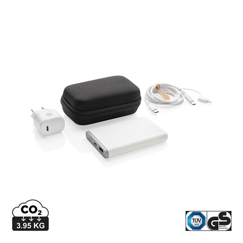 XD Collection - Set batterie câble et chargeur 20W en PET recyclé RCS Surge