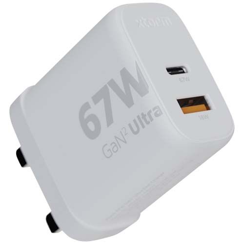 Xtorm - Chargeur mural Xtorm XEC067G GaN² Ultra de 67 W - Prise britannique