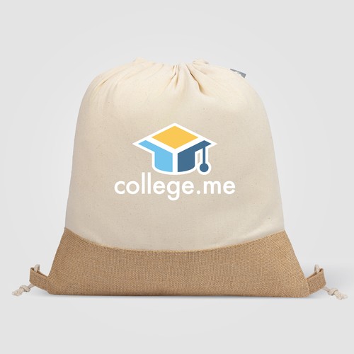 Rio™ Sac à cordon en coton recyclé et en jute 140 gsm