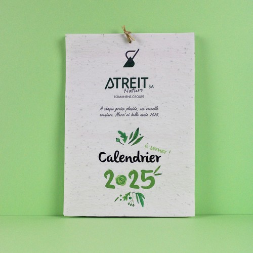 Calendrier papier graines A4
