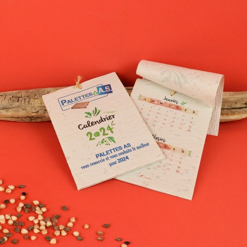 Calendrier papier graines A6