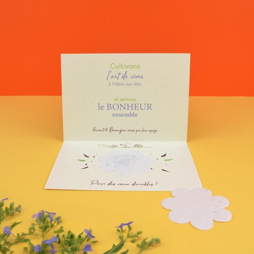 Carte papier végétal