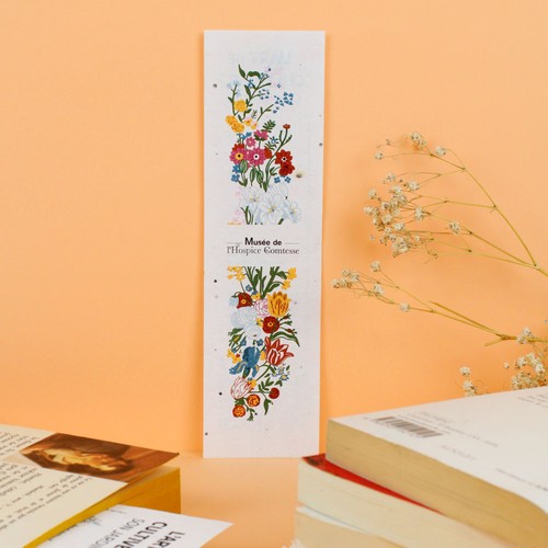 Marque-page papier graines