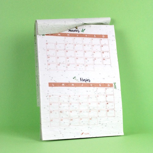 Calendrier papier graines A4