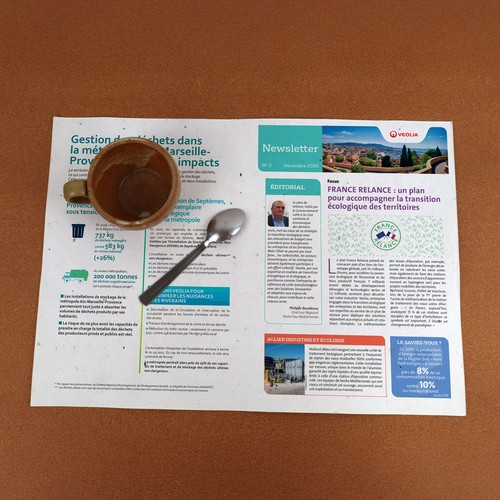 Set de table papier graines A3