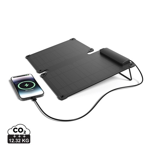 XD Collection - Panneau solaire portable en plastique recyclé 10W Solarpulse