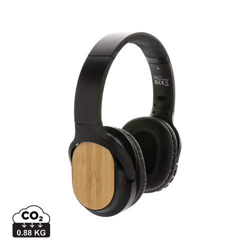 XD Collection - Casque sans fil pliable en bambou et plastique RCS Elite