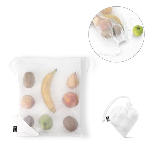 hi!dea - BOLZANO. Sac pliable en maille et polyester recyclé 190T (100% rPET)