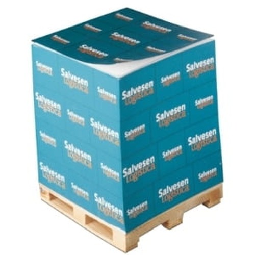 Blocs cube encollés sur mini-palette