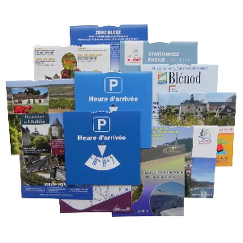 Disque de stationnement européen personnalisé Format 15x15 France