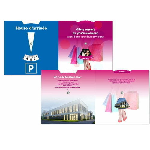 Disques de stationnement double fonction double pochette 2 disques tournant