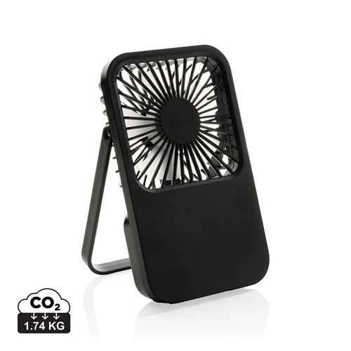 XD Collection - Ventilateur de bureau en plastique recyclé RCS Aervina
