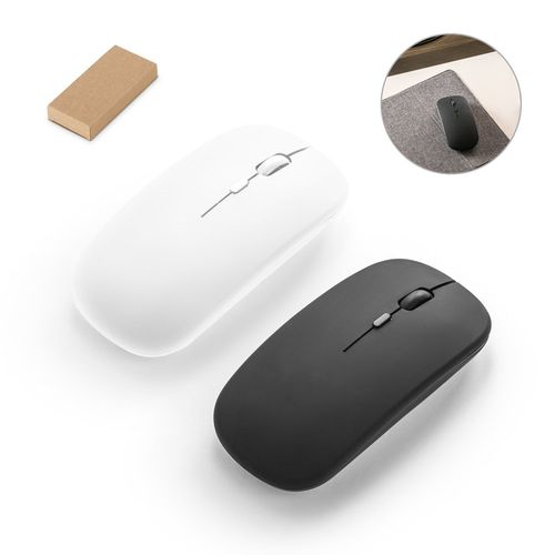 hi!dea - KHAN. Souris sans fil avec batterie 500mAh en ABS recyclé (100 % rABS)