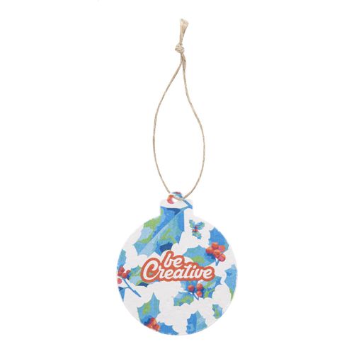 ornement de sapin de Noël personnalisé en papier semence, étoile CreaJul Seed