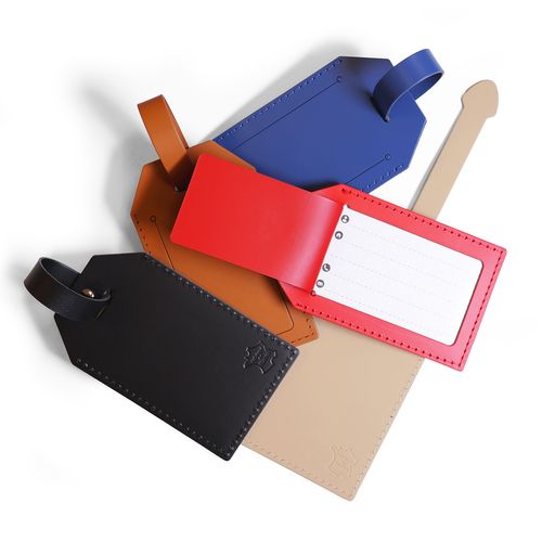 French Collection by CG STOCK - Porte-étiquet.cuir MILOU